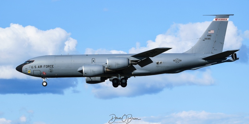 ADVICE53
KC-135R / 60-0315	
126th ARS / Wisconsin
8/1/23
Keywords: Military Aviation, KPSM, Pease, Portsmouth Airport, KC-135R, 126th ARS