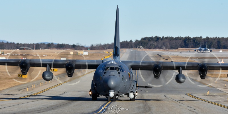 DACHA57
18-5882 / AC-130J	
4th SOS / Hurlbert Field
2/6/24 
Keywords: Military Aviation, KPSM, Pease, Portsmouth Airport, AC-130, 4th SOS