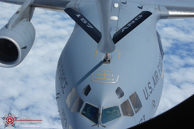 POLO 98 being refueled over the Atlantic from a NH KC-135R
C-17A / 07-7173	
3rd AS / Dover AFB
9/20/12
