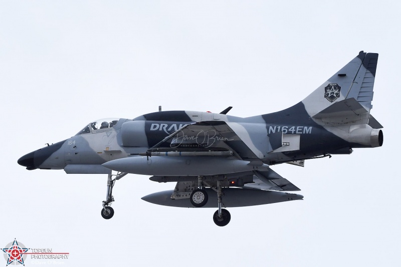 Sniper Flight returning
A-4K Skyhawk N164EM
Draken International Aggressor unit
