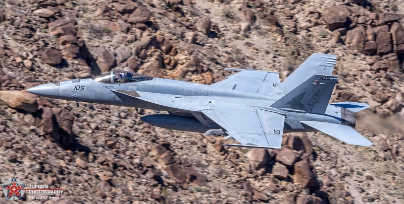 F/A-18E / VFA-143 Pukin Dogs - AG-105 / 169115
Keywords: Star Wars Canyon, Low Level, Jedi Transition, Edwards AFB, Panamint Springs, Death Valley, USAF, US Navy, US Marines