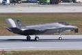 Landing the new F-35 and heading to the guard ramp