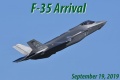 F-35 Arrival for the Vermont ANG - 9/19/19