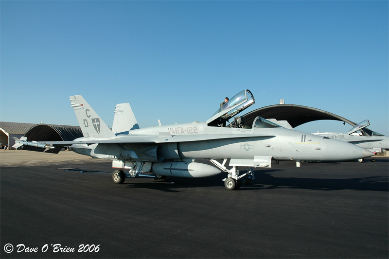 4 Ship of Hornets
F/A-18C / 164276	
VMFA-122 Werewolves / MCAS Beaufort

8/4/06
Keywords: Military Aviation, KPSM, Pease, Portsmouth Airport, F/A-18C, VMFA-12