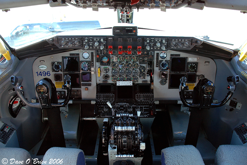 Cockpit of 1496
KC-135E / 57-1496	
132nd ARS / Bangor
11/25/06 
