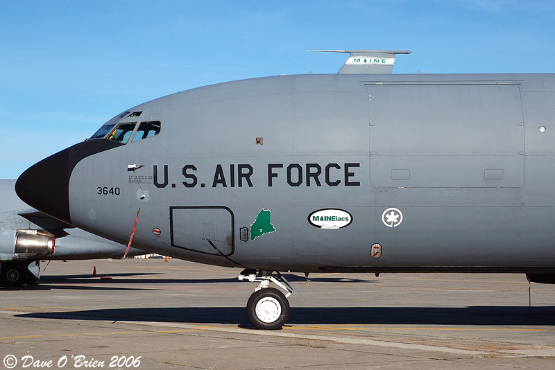 Bangor Ramp, tagged by a Canadian squadron
KC-135E / 56-3640	
132nd ARS / Bangor
11/25/06
