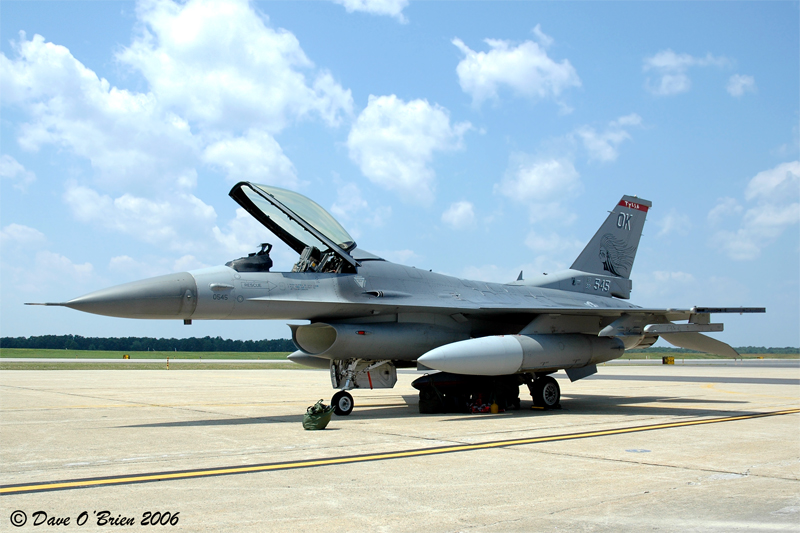 OK ANG
F-16CG / 88-0545	
125th FS / Tulsa ANGB

7/14/06
Keywords: Military Aviation, KPSM, Pease, Portsmouth Airport, F-16, 125th FS