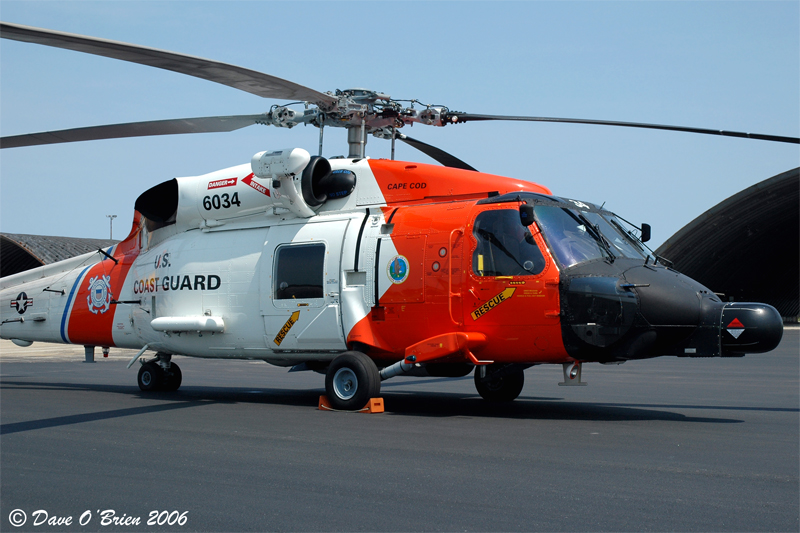 USCG34
MH-60T / 6034	
Cape Cod / Otis USCG

7/31/06
Keywords: Military Aviation, KPSM, Pease, Portsmouth Airport, MH-60, USCG, Cape Cod