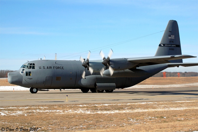 Willow Grove HC-130
WC-130H / 64-14861	
309th AMARG
2/7/07
Keywords: Military Aviation, KPSM, Pease, Portsmouth Airport, WC-130