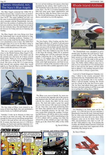 Atlantic Flyer September Issue
2006 Barnes and Quonset write ups
