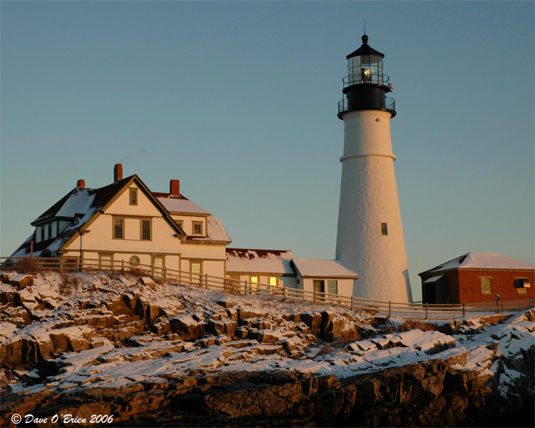 Portland Head Lighthouse Sunrise-Portland Harbor Maine
