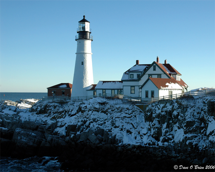 Portland Head Lighthouse Shawdow-Portland Harbor Maine
