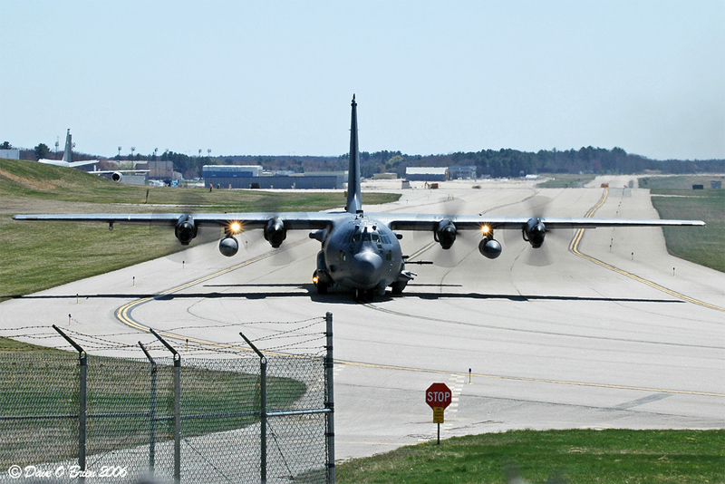 REACH1001 taxiing to RW16
AC-130U / 90-0164	
4th SOS / Hurlbert Field

4/24/06
Keywords: Military Aviation, KPSM, Pease, Portsmouth Airport, AC-130U, 4th SOS