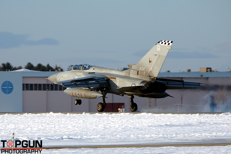 F-3 Tornado wingman touching down
ASCOT429	
Tornado F3 / ZE257
111th Squadron / RAF Leuchars
2/23/07 
