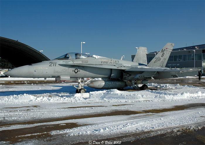 snowed in Gator
GATOR21	
F/A-18A / 163166	
VMFA-142 / MCAS Beaufort
3/15/05
