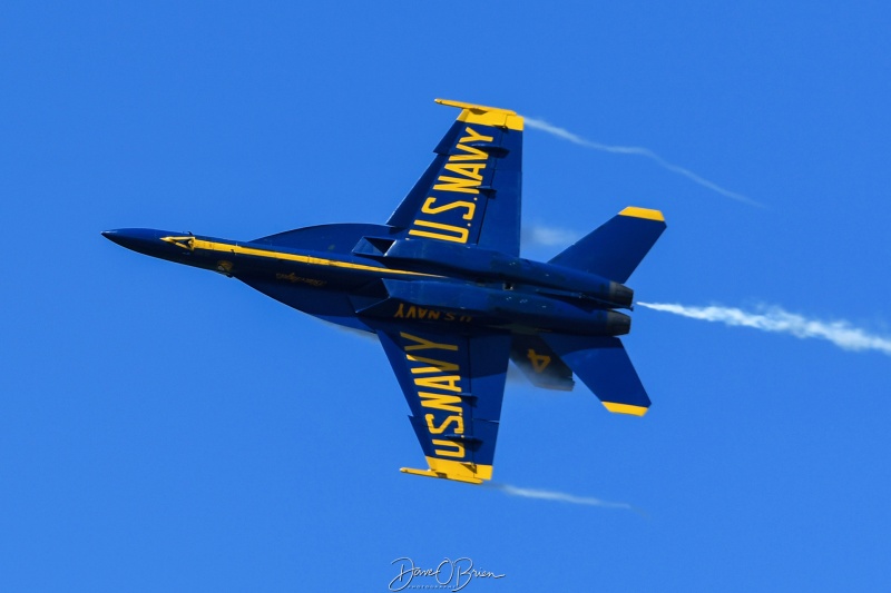BLUE ANGEL4 pulling some G's
165534 / F/A-18E	
Blue Angels / NAS Pensacola, FL
9/4/25
Keywords: Military Aviation, KPSM, Pease, Portsmouth Air Show 2025, Blue Angels, F/A-18E