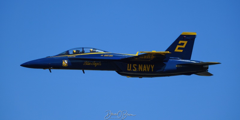 BLUE ANGEL 2
165679 / F/A-18F	
Blue Angels / NAS Pensacola, FL
9/4/25
Keywords: Military Aviation, KPSM, Pease, Portsmouth Air Show 2025, Blue Angels, F/A-18E