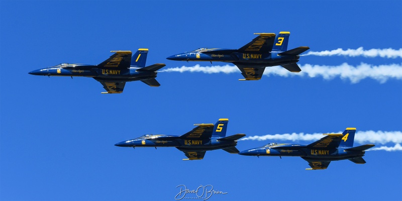 Blue Angel 4 ship 
Blue Angels / NAS Pensacola, FL
9/4/25
Keywords: Military Aviation, KPSM, Pease, Portsmouth Air Show 2025, Blue Angels, F/A-18E