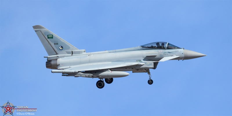 RSF44 Typhoon F2 
Typhoon F2 / 8016	
80Sq / Saudi Arabia
3/10/25
Keywords: Military Aviation, KLSV, Nellis AFB, Red Flag 25-2, Typhoon F2, Saudi Arabia