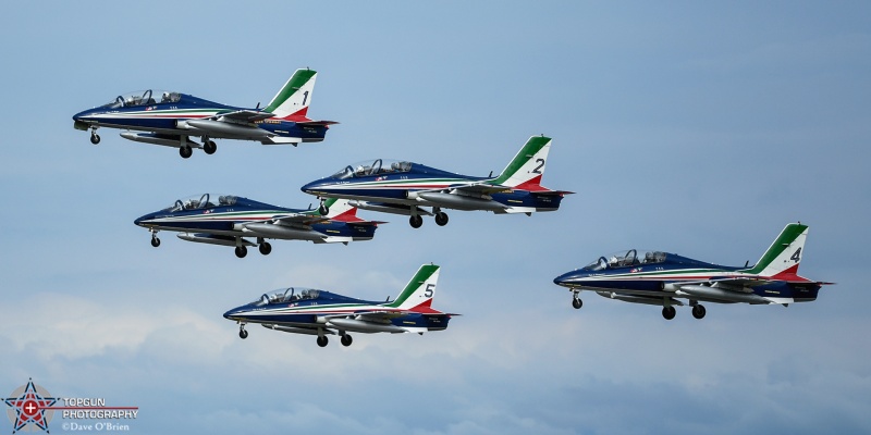 Frecce Tricolori 
Aermacchi MB339	
313 Gruppo / Rivolto AFB, Codroipe, Udine, IT
7/23/24
Keywords: Military Aviation, KOSH, Oshkosh, Wittman Regional Airport, Frecce Tricolori, Italian AF Demo, EEA Airventure