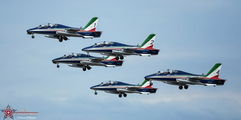 Frecce Tricolori 
Aermacchi MB339	
313 Gruppo / Rivolto AFB, Codroipe, Udine, IT
7/23/24
Keywords: Military Aviation, KOSH, Oshkosh, Wittman Regional Airport, Frecce Tricolori, Italian AF Demo, EEA Airventure