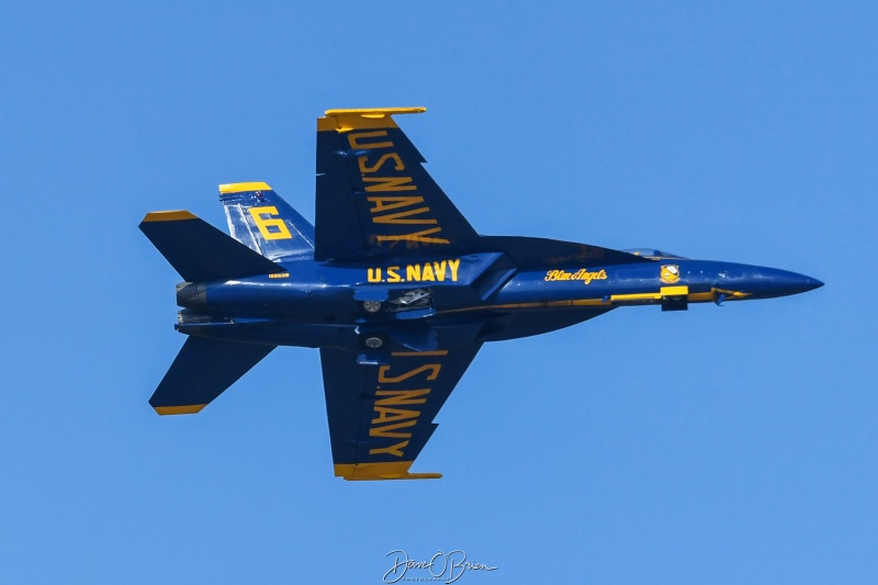 BLUE ANGEL 6
165539 / F/A-18E	
Blue Angels / NAS Pensacola, FL
9/5/25
Keywords: Military Aviation, KPSM, Pease, Portsmouth Air Show 2025, Blue Angels, F/A-18E