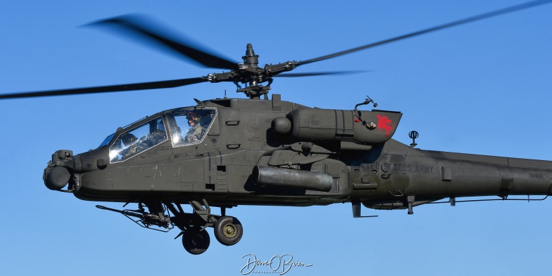 Army Helo's at Dover NH HS for JROTC
06-07027 / AH-64D	
6-6th CAV / Fort Drum
11/2/23
Keywords: Military Aviation, Dover High School, AH-64 Apache