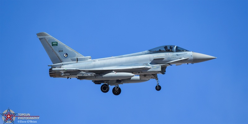 RSF31 Typhoon F2
Typhoon F2 / 8018	
80sq	/ Saudi Arabia
3/13/25
Keywords: Military Aviation, KLSV, Nellis AFB, Red Flag 25-2, Typhoon F2, Saudi Arabia