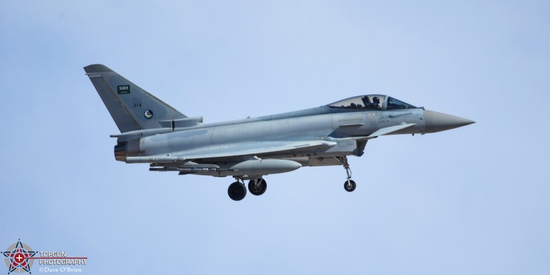 RSF32 Typhoon F2 
Typhoon F2 / 314
80sq	/ Saudi Arabia
3/13/25
Keywords: Military Aviation, KLSV, Nellis AFB, Red Flag 25-2, Typhoon F2, Saudi Arabia