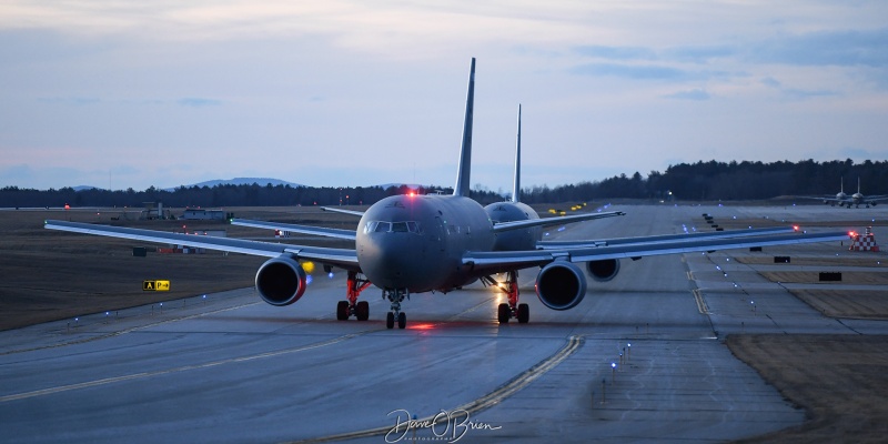 PACK84-85
KC-46A / 16-46015	
KC-46A / 16-46020	
157th ARW / Pease ANGB
3/28/23
Keywords: Military Aviation, KPSM, Pease, Portsmouth Airport, KC-46A Pegasus, 157th ARW