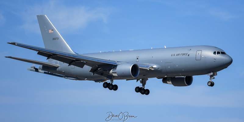 TABOO12
KC-46A / 20-46073	
305th AMW / McGuire ANGB
4/14/23
Keywords: Military Aviation, KPSM, Pease, Portsmouth Airport, KC-46A Pegasus, 305th ARW