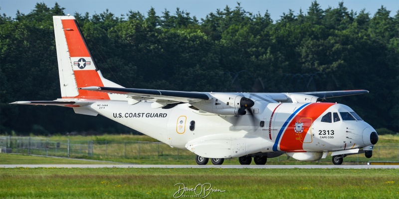 CG2313
CN-35 / 2313	
Cape Cod / Otis USCGS
6/27/23
Keywords: Military Aviation, KPSM, Pease, Portsmouth Airport, USCG, Ocean Sentry, CN-35