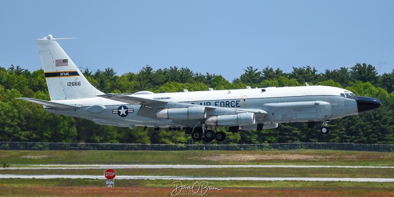 SHINER40 landing RW16
NC-135W / 61-2666	
"645th MATS Det" / Greenville TX
5/23/23
Keywords: Military Aviation, KPSM, Pease, Portsmouth Airport, NC-135W,