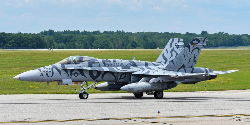 COWBOY11
164873 / FA-18C	
VMFA-112 / NAS JRB Fort Worth, TX
7/2/25
Keywords: Military Aviation, KPSM, Pease, Portsmouth Airport, F/A-18C, VMFA-112