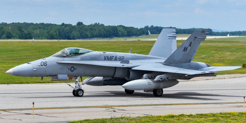COWBOY12
164968 / FA-18C	
VMFA-112 / NAS JRB Fort Worth, TX
7/2/25
Keywords: Military Aviation, KPSM, Pease, Portsmouth Airport, F/A-18C, VMFA-112