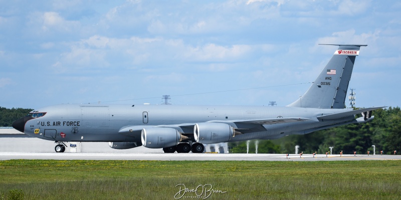 ADVICE32
KC-135R / 60-0315	
126th ARS / Wisconsin
8/6/23
Keywords: Military Aviation, KPSM, Pease, Portsmouth Airport, KC-135R, 126th ARS