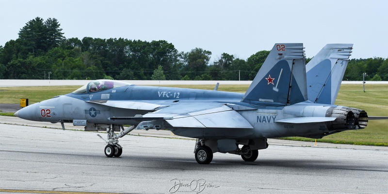 AMBUSH11
165786 / F/A-18E	
VFC-12 / NAS Oceana, VA
6/26/25
Keywords: Military Aviation, KPSM, Pease, Portsmouth Airport, F/A-18E, VFC-12