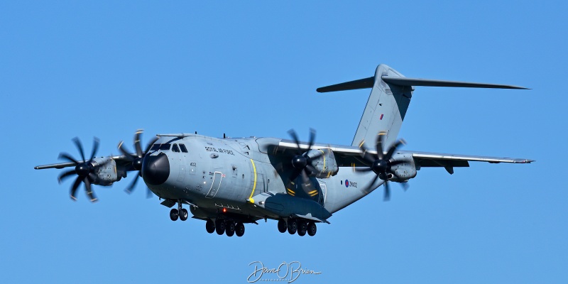 ASCOT4135
ZM402 / A400M	
24/30/70sq / RAF Brize Norton, UK
5/20/26
Keywords: Military Aviation, KPSM, Pease, Portsmouth Airport, RAF, A400, 24/30/70sq