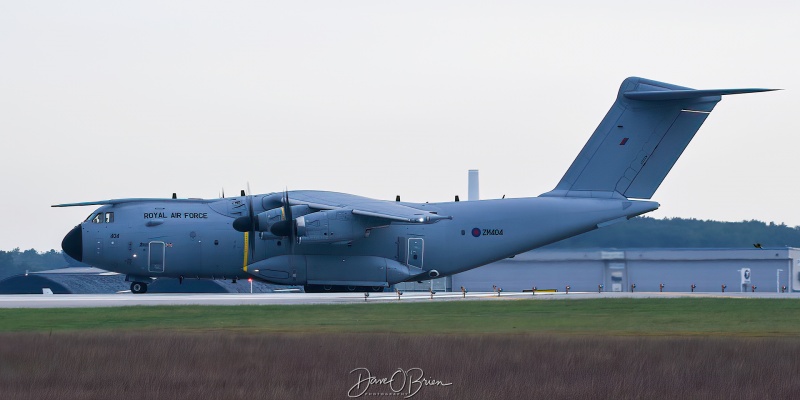 ASCOT4540 departing 
A400M / ZM404	
24/30/70sq / Brize Norton
9/9/23
Keywords: Military Aviation, KPSM, Pease, Portsmouth Airport, RAF, A400