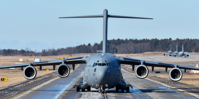 ASCOT6646
ZZ177 / C-17A	
24/99sq /  RAF Brize Norton
1/15/24
Keywords: Military Aviation, KPSM, Pease, Portsmouth Airport, RAF, C-17A, 24th Squadron