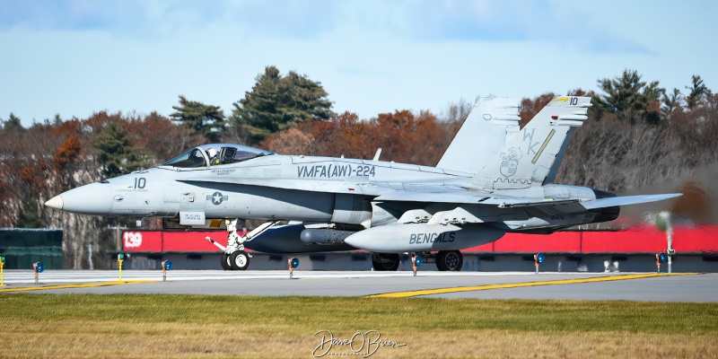 BENGAL41
164976 / F/A-18C	
VMFA(AW)-224 / MCAS Beaufort

Keywords: Military Aviation, KPSM, Pease, Portsmouth Airport, F/A-18C, VMFA(AW)-224