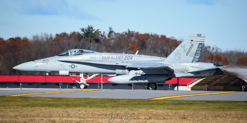 BENGAL42
164887 / F/A-18C	
VMFA(AW)-224 / MCAS Beaufort
11/20/23
Keywords: Military Aviation, KPSM, Pease, Portsmouth Airport, F/A-18C, VMFA(AW)-224