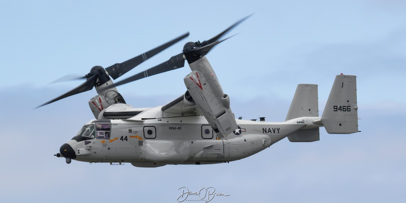 BISON44	
169466 / CMV-22	
VRM-40 / NAS Norfolk, VA
7/20/25
Keywords: Military Aviation, KPSM, Pease, Portsmouth Airport, CV-22B, VRM-40