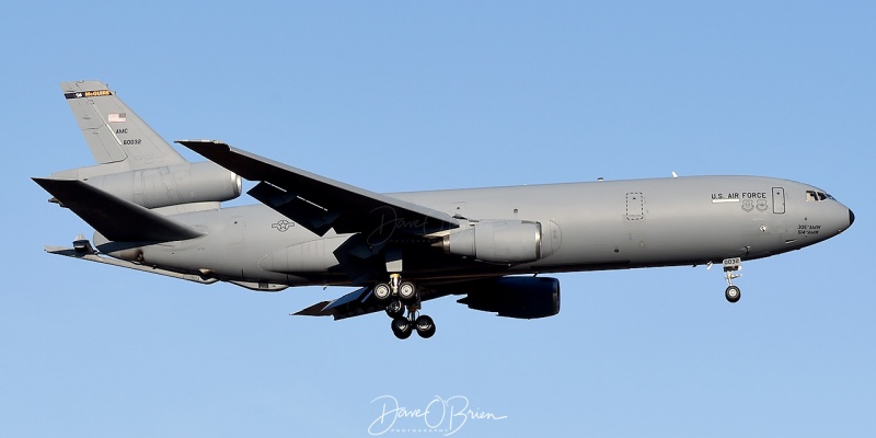BLUE01 follows up TREND 41-46 flight
KC-10 Extender out of McGuire
86-0032 / 305 AW
11/8/2020
