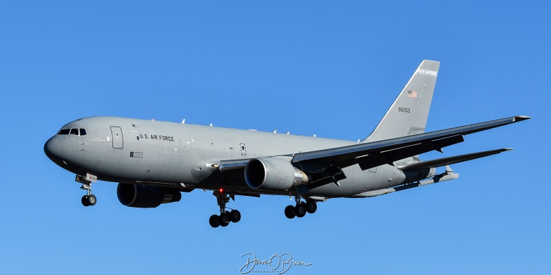 BRETT52 (Fini Flight)
18-46053 / KC-46A	
157th ARW / Pease ANGB, NH
1/16/26
Keywords: Military Aviation, KPSM, Pease, Portsmouth Airport, KC-46A Pegasus, 157th ARW