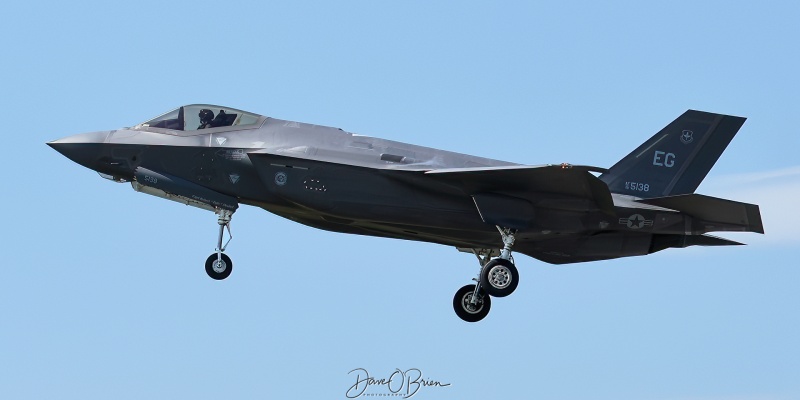 MAMBA1
F-35A / 15-5138	
60th FS / Eglin AFB
7/20/22
Keywords: Military Aviation, KBTV, Burlington, Burlington International Airport, F-35A, 60th FS