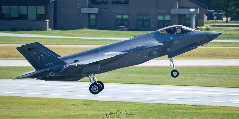 BIRD31
F-35A / 18-5340	
134th FS / Burlington
7/20/22
Keywords: Military Aviation, KBTV, Burlington, Burlington International Airport, F-35A, 134th FS