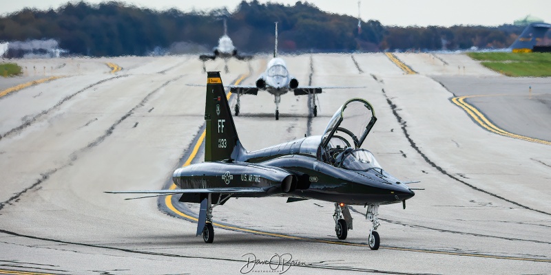 BUNYAP01 Flight taxiing to RW16
62-3722 / T-38	
7th FTS / Langley AFB
10/24/23
Keywords: Military Aviation, KPSM, Pease, Portsmouth Airport, Jets, T-38,
