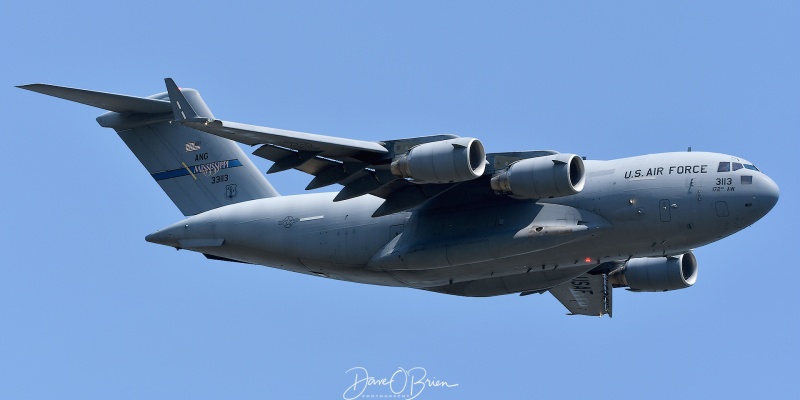 REACH332
C-17 / 03-3113	
183rd AS / Mississippi
5/20/21

Keywords: Military Aviation, PSM, Pease, Portsmouth Airport, Jets, C-17, 183rd AS