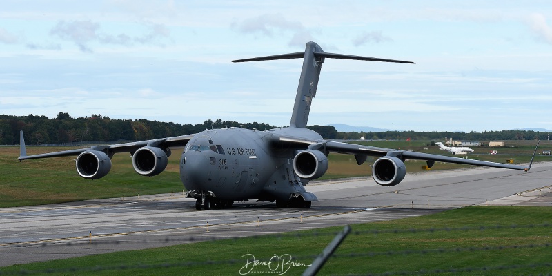 REACH292
C-17A / 03-3116	
183rd AS / Allen C. Thompson Field ANGB
10/5/21
Keywords: Military Aviation, PSM, Pease, Portsmouth Airport, C-17A Globemaster, 183rd AS